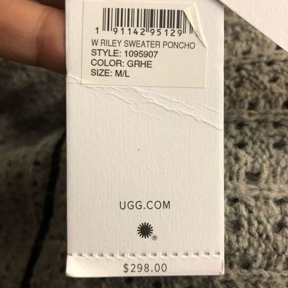 -UGG Riley Long Wool Blend Cardigan NWT M/L - Picture 8 of 16